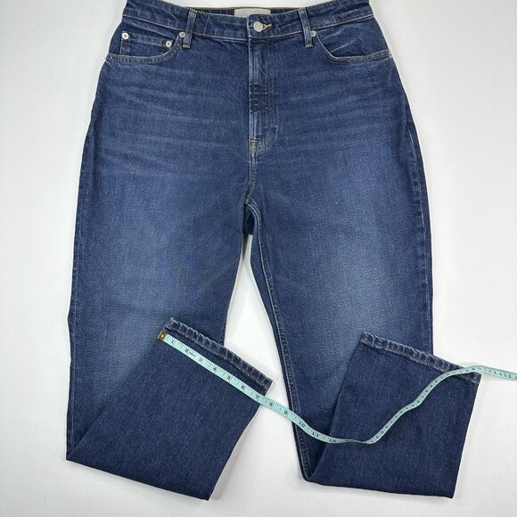 Everlane Women's Blue The Curvy Cheeky Straight Leg Designer Jean W31.25/L27 S - Picture 12 of 13